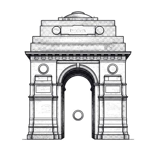 Delhi India Gate landmark — Digital Heroes India headquarters Connaught Place office