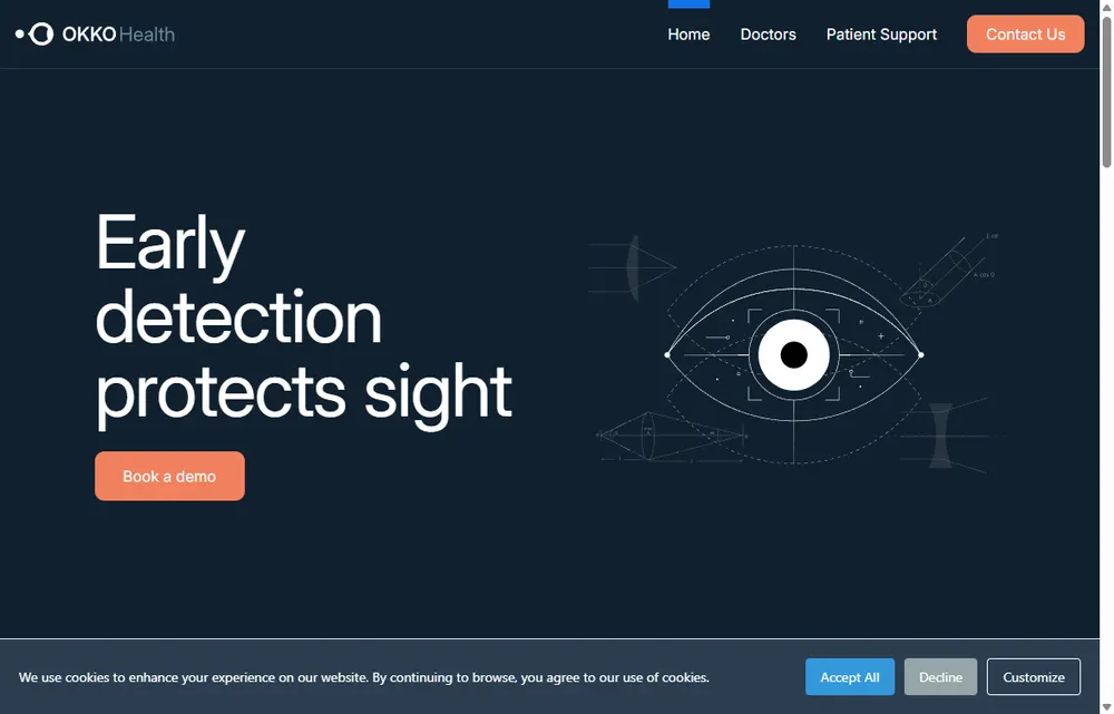 Okko Health homepage, a Bristol operator-led brand we admire (not a Digital Heroes client)