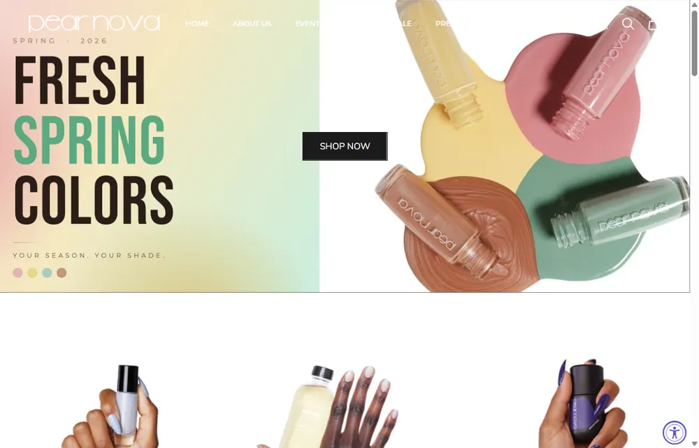 Pear Nova homepage, a Chicago operator-led brand we admire (not a Digital Heroes client)