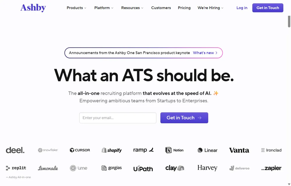Ashby homepage, a San Francisco operator-led brand we admire (not a Digital Heroes client)