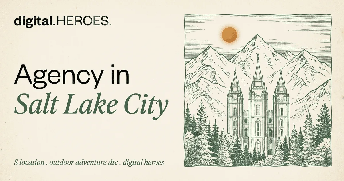Salt Lake City Temple spires with the Wasatch Range silhouette — Digital Heroes Shopify development for Salt Lake City clients